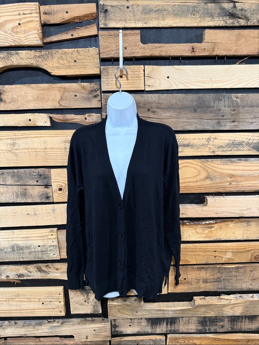 Banana Republic Preppy Black Lightweight Cardigan Sweater Women’s size Large